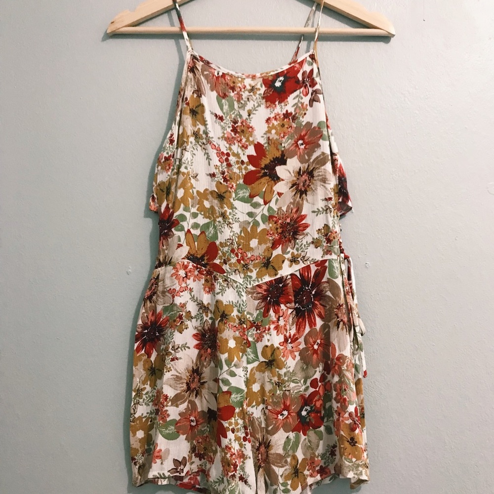 Love Tree Floral Romper